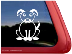 Stick Dog Window Decal