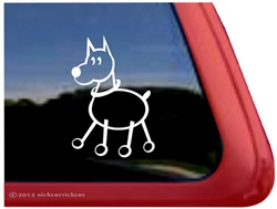 Stick Dog Window Decal