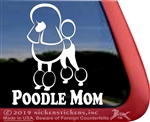 Continental Poodle Mom Dog iPad Car Truck Window Decal Sticker