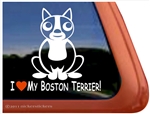 Boston Terrier Window Decal