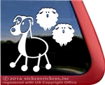 Australian Shepherd Aussie Stick Dog Car Truck RV Window Decal Sticker