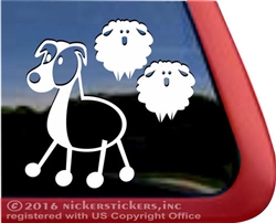 Australian Shepherd Aussie Stick Dog Car Truck RV Window Decal Sticker