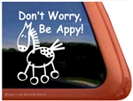 Appaloosa Stick Horse Window Decal