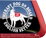 English Setter Window Decal