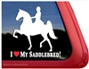 Saddlebred Horse Trailer Window Decal