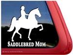 Saddlebred Horse Trailer Window Decal