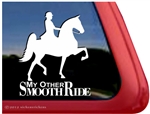 Saddlebred Horse Trailer Window Decal