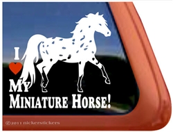 Miniature Appaloosa Window Decal