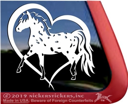 Custom Miniature Falabella Appaloosa Horse Trailer Car Truck RV Window Decal Sticker