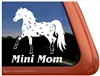 Miniature Appaloosa Horse Window Decal
