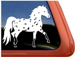 Custom Miniature Falabella Appaloosa Horse Trailer Car Truck RV Window Decal Sticker