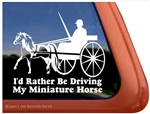 Miniature Pinto Driving Window Decal