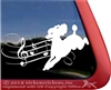 Custom Musical Freestyle Dancing Poodle Dog iPad Car Truck Window Decal Sticker