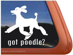 Got Poodle Trotting Dog iPad Car Truck Window Decal Sticker