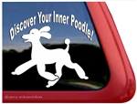 Discover Your Inner Poodle Dog iPad Car Truck Window Decal Sticker