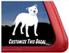 Custom Staffordshire Bull Terrier Dog Car Truck RV Window Decal Sticker