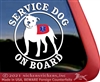 Service Dog Pit Bull Car Truck RV Window Decal Sticker