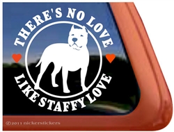 Staffordshire Terrier Window Decal