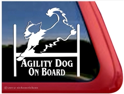 English Shepherd Agility Window Decal