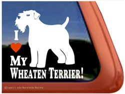 Wheaten Terrier Window Decal