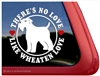 Love Wheaten Terrier Dog Car Truck RV Window Decal Sticker