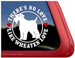 Love Wheaten Terrier Dog Car Truck RV Window Decal Sticker