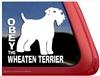 Obey the Wheaten Terrier Dog Car Truck RV Window Decal Sticker