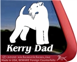 Kerry Blue Terrier Dog Car Truck RV Window Decal Sticker