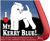 Kerry Blue Terrier Dog Car Truck RV Window Decal Sticker