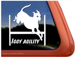 Italian Greyhound Agility Dog Window Decal