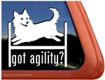 Swedish Vallhund Agility Dog Window Decal