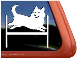 Swedish Vallhund Agility Dog Window Decal