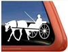 Horse Driving Vinyl Window Decal