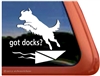 Dock Dog Window Decal