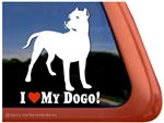 Dogo Argentino Love Dog Car Truck RV Window Decal Sticker