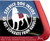 Service Dog Dogo Argentino Car Truck RV Window Decal Sticker