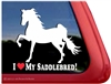 Saddlebred Horse Trailer Window Decal