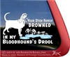 Bloodhound Drool Car Truck RV Window Decal Sticker