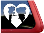 Custom Border Collie Dog Heart Love Car Truck RV Window Decal Sticker