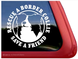 Border Collie Window Decal