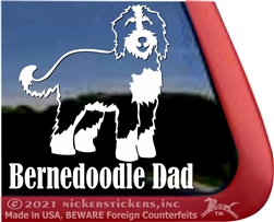 Bernedoodle Dog Window Decal