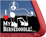 Bernedoodle Dog Window Decal