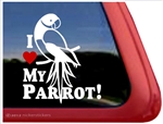 Ringneck Parrot Window Decal