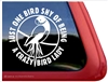 Ringneck Parrot Window Decal