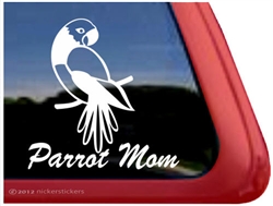 Masked Parrot Window Decal