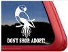 Masked Parrot Window Decal