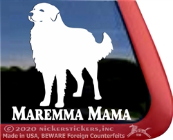 Maremma Sheepdog Car Truck RV Window Decal Sticker