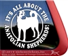 Anatolian Shepherd Guard Dog Window Decal