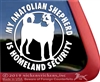 Anatolian Shepherd Guard Dog Window Decal