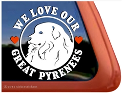 Great Pyrenees Window Decal